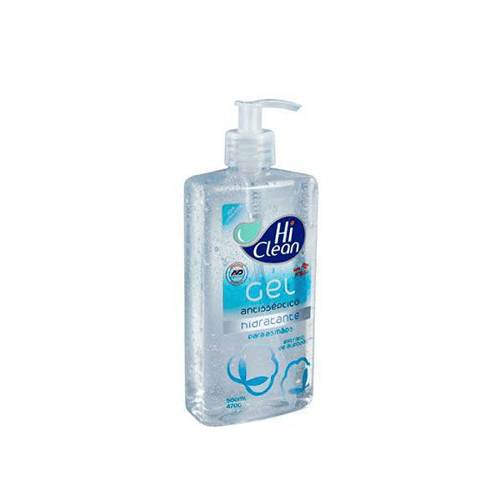 Álcool Em Gel 70% Hi Clean Extrato De Algodão 438Ml