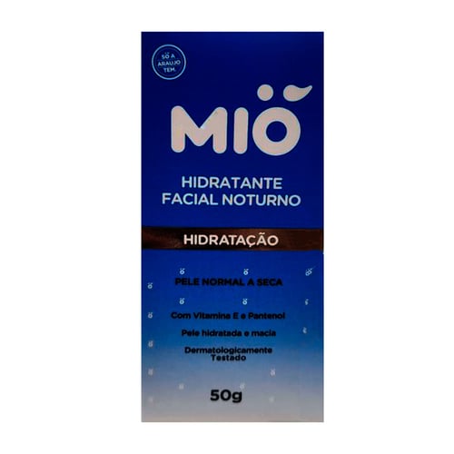 Hidratante Facial Mió Noturno Para Pele Normal A Seca 50G