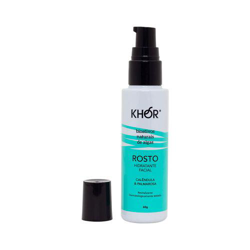 Hidratante Facial Natural Com Algas 60G Khor Cosmetics