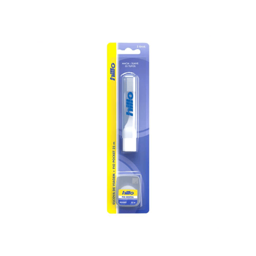 Imagem do produto Hillo Escova Dental Viagem + Fio Dental 25Mt Cores Sortidas