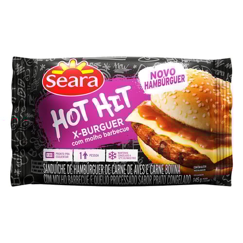 Imagem do produto Hot Hit Seara Xburguer Barbecue 145G