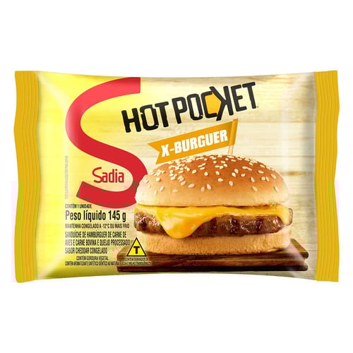 Imagem do produto Hot Pocket Sadia Xburguer 145G