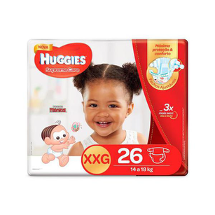 Imagem do produto Huggies Fralda Supreme Care Unissex Mega Xxg