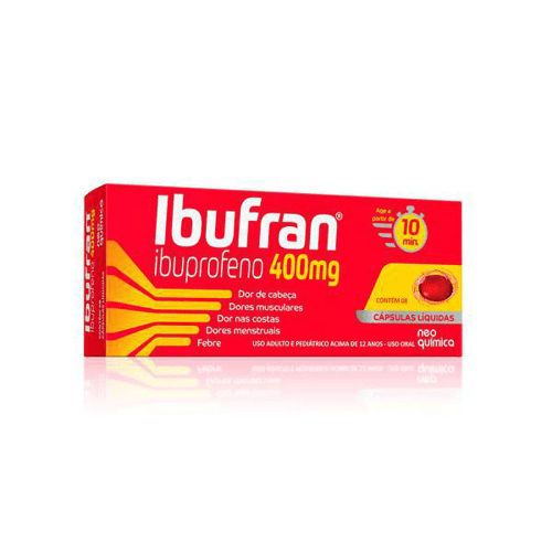 Ibufran 400Mg Com 8 Cápsulas Líquidas