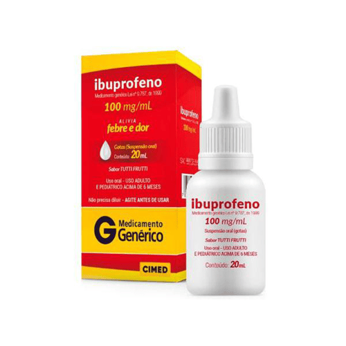 Ibuprofeno 100Mg 20Ml - Cimed Genérico