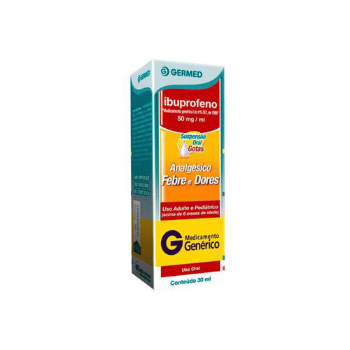 Imagem do produto Ibuprofeno 50 Mg/Ml - Suspensão Oral Gotas Frasco Com 30Ml  Germed Genérico