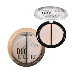 Iluminador Ruby Rose Glow Duo Highlighter 1 Pérola Hb 75221