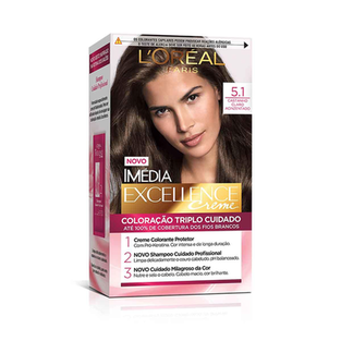 Imagem do produto Imedia - Coloração Permanente 5.1 Castanho Claro Cinza 47 G