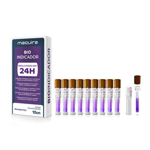 Imagem do produto Indicador Biológico Bioindicador 24 Horas Com 10U Maquira
