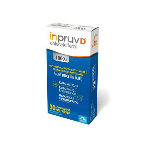 Imagem do produto Inpruv D Com 30 Comprimidos Mastigáveis 1.000Ui Doce De Leite