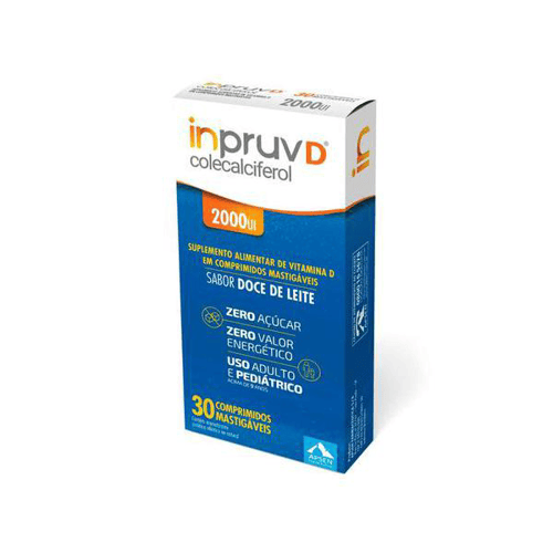 Imagem do produto Inpruv D Com 30 Comprimidos Mastigáveis 2.000Ui