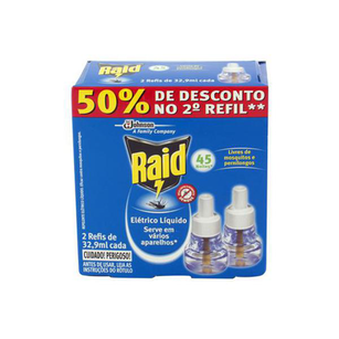 Inseticida Raid Refil Eletr Liquido 32,9Ml