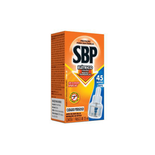 Inseticida Sbp Refil Eletrico Liquido 45Ml