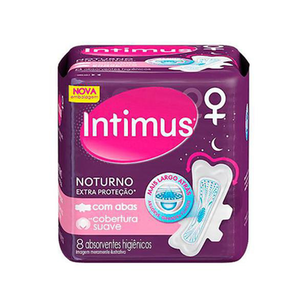 Imagem do produto Intimus Absorvente Externo Noturno Protecao Reforcada Suave 8 Unidades