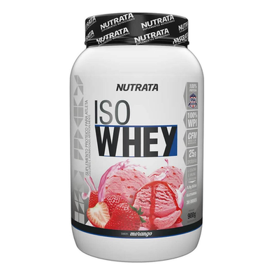 Imagem do produto Iso Whey Morango 900G Nutrata