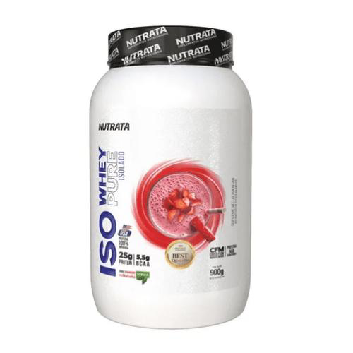 Imagem do produto Iso Whey Pure 900G Strawberry Milkshake Nutrata