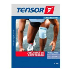 Imagem do produto Joelheira De Compressão Tensor Preta Tamanho M 1 Unidade