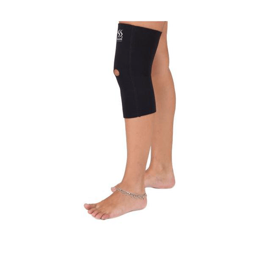 Imagem do produto Joelheira De Neoprene Longa Com Orifício Para Rótula 543 Salvapé Grande
