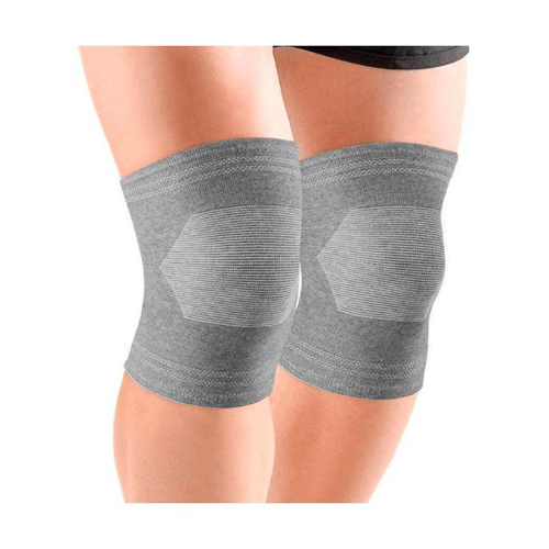 Joelheira Elástica Hidrolight Bamboo Cinza Tamanho P Com 1 Unidade