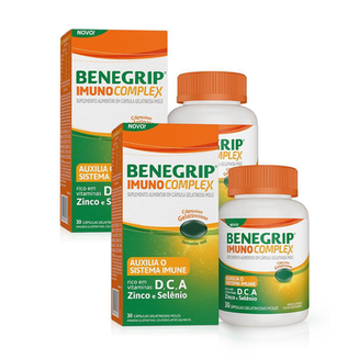 Imagem do produto Kit 02 Benegrip Imuno Complex 30 Cápsulas Gel