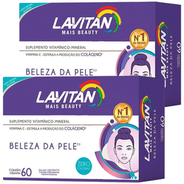 Imagem do produto Kit 02 Lavitan Mais Beauty Beleza Da Pele Cimed 120 Cápsulas
