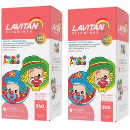 Imagem do produto Kit 02 Lavitan Vitamina Infantil Laranja 480Ml Solução Oral Cimed