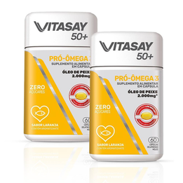 Imagem do produto Kit 02 Suplemento Alimentar Vitasay 50+Pro Omega 3 60 Comprimidos