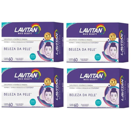 Imagem do produto Kit 04 Lavitan Mais Beauty Beleza Da Pele Cimed 240 Cápsulas