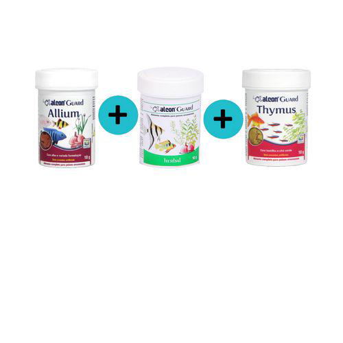 Imagem do produto Kit 1 Ração Guard Thymus 10G + 1 Ração Guard Allium 10G + 1 Ração Guard Herbal 10G Alcon