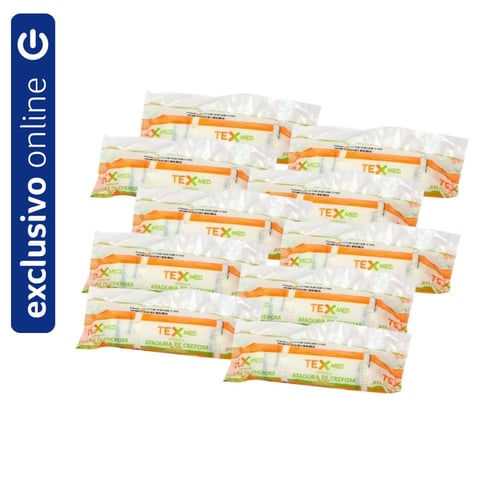 Imagem do produto Kit 10 Rolos Atadura Crepom Não Estéril 20Cmx1,80M Texmed