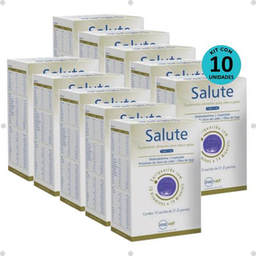 Imagem do produto Kit 10 Salute Suplemento Alimentar Para Cães E Gatos C/ 10 Sachês 21,8G Cada Inovet