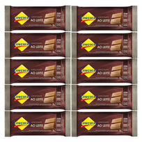 Kit 10 Unid.chocolate Ao Leite Zero Adição De Açúcares 22G
