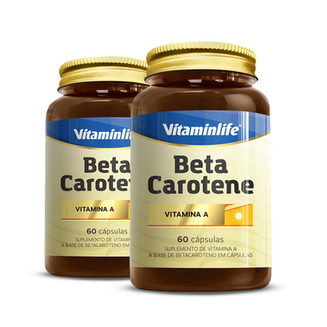 Kit 2 Beta Caroteno 6000 Ui Vitaminlife 60 Cápsulas
