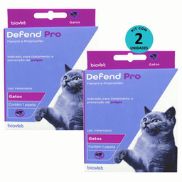 Kit 2 Defend Pro Gatos Biovet