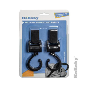 Kit 2 Ganchos Multiuso Simples Kababy