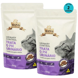 Kit 2 Snacks Hana Healthy Life Urinary Control P/ Gatos Adultos 60G