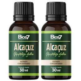 Imagem do produto Kit 2X Alcaçuz Em Gotas Extrato Concentrado 30Ml Bios7