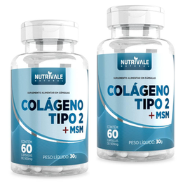 Imagem do produto Kit 2X Colágeno Tipo 2 Com Msm 60 Cápsulas Nutrivale