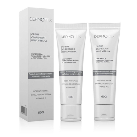 Imagem do produto Kit 2X Creme Clareador De Virilha E Axila Linha Dermosex Comprar 60G