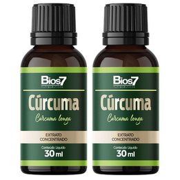 Imagem do produto Kit 2X Cúrcuma Em Gotas Extrato Concentrado 30Ml Bios7