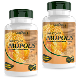 Imagem do produto Kit 2X Extrato De Própolis Com Vitaminas 60 Cápsulas Nutrivale