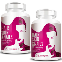 Imagem do produto Kit 2X Hair Skin & Nails Mulher 60 Cápsulas Flora Nativa