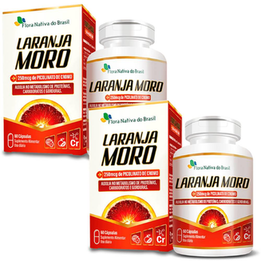 Imagem do produto Kit 2X Laranja Moro Com Picolinato De Cromo 500Mg 60 Cáps Flora Nativa
