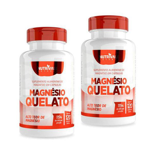 Imagem do produto Kit 2X Magnésio Quelato 60 Cápsulas Nutrivale