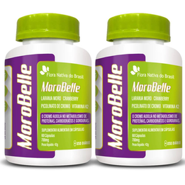 Imagem do produto Kit 2X Morobelle Laranja Moro, Cranberry, Cromo E Vitaminas 60 Cápsulas Flora Nativa