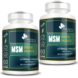 Imagem do produto Kit 2X Msm Enxofre Orgnico 500Mg 60 Cápsulas Flora Nativa