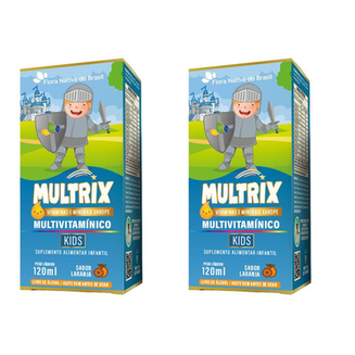 Imagem do produto Kit 2X Multrix Xarope Infantil Com Vitaminas De A A Z 120Ml Flora Nativa Sabor:laranja