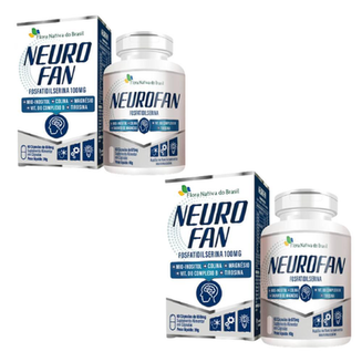 Imagem do produto Kit 2X Neurofan Fosfatidilserina + Vitaminas 60 Cápsulas Flora Nativa