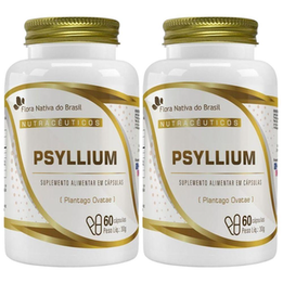 Imagem do produto Kit 2X Psyllium 500Mg 60 Cápsulas Flora Nativa
