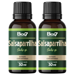 Kit 2X Salsaparrilha Em Gotas Extrato Concentrado 30Ml Bios7